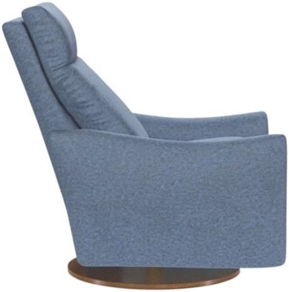 American Leather® Customizable Ontario Fabric 40" Manual Glider Recliner-3