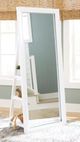 Signature Design by Ashley® Evesen White Floor Standing Mirror with Storage-1
