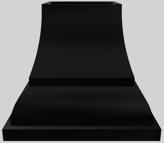 Vent-A-Hood® Designer Series 36" Black Island Range Hood-0
