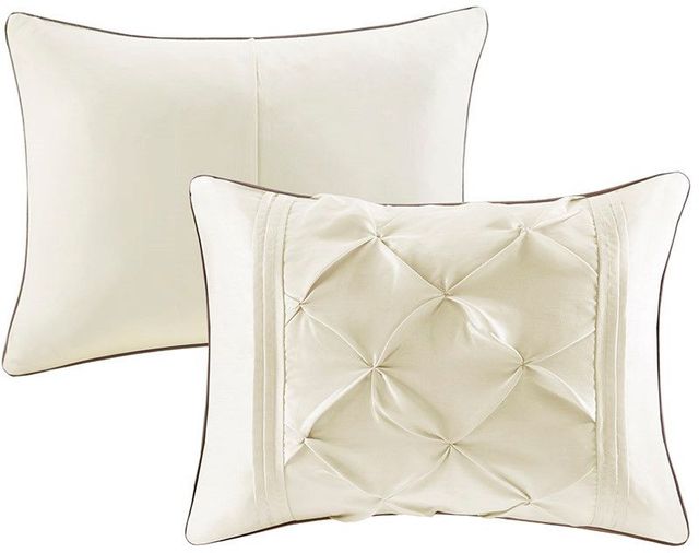 Olliix by Madison Park Laurel 7 Piece Ivory Full Tufted Comforter Set-2