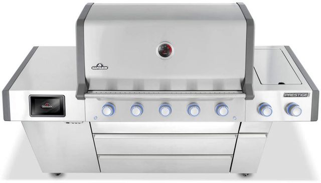 Napoleon Prestige® PRO 665 Elite 5-Burner Stainless Steel Freestanding Liquid Propane Grill with Smart Technology and Electric Smoker Box-2