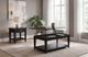 Coaster® Lindenton 2-Piece Black Lift-Top Coffee Table and End Table Set-3