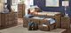 American Wholesale Furniture Chestnut Twin Captains Bed-1