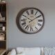 YHD Black/Gray Glass Wall Clock-1