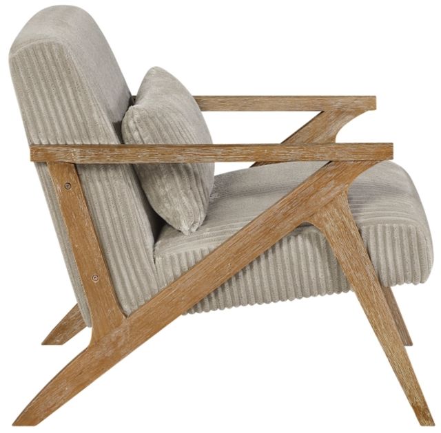 Homelegance® Chevron Taupe/Brown Accent Chair-3