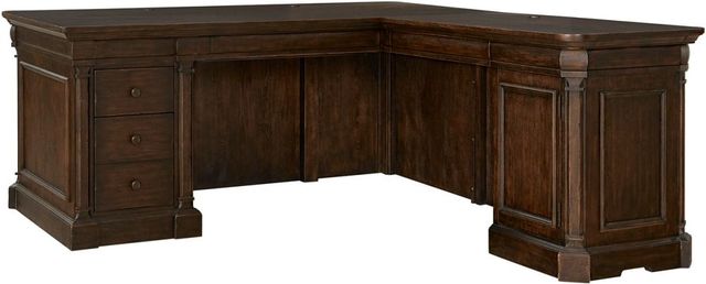 aspenhome® Jackson Turkish Coffee 72" L-Shaped Desk-2