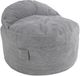 CordaRoy's® Nest Light Gray Terry Corduroy Queen Adult Bean Bag Chair-0