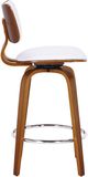 Inspire™ Zuni Walnut/White 26" Swivel Counter Stool -2