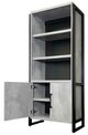 Martin Furniture Mason Concrete 78" Lower Door Bookcase-2