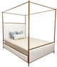 Wesley Allen Customizable Royce Double Upholstered Canopy Bed-0