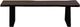 Porter International Designs Manzanita Midnight Trapezoid Base Dining Bench -1