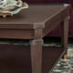 Crestview Collection Carrington Stained Dark Brown Cocktail Table-2