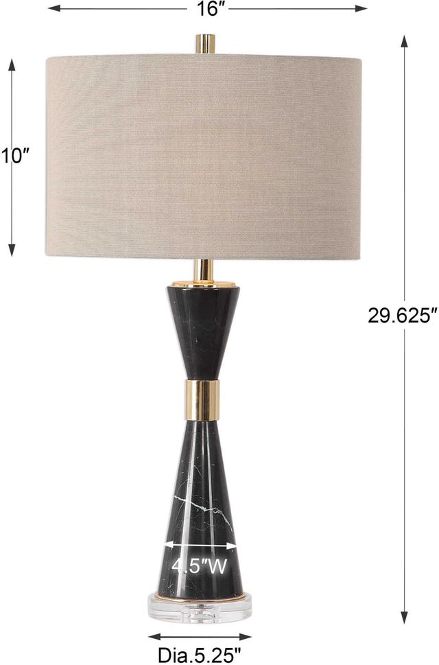 Uttermost® Alastair Black Table Lamp-2