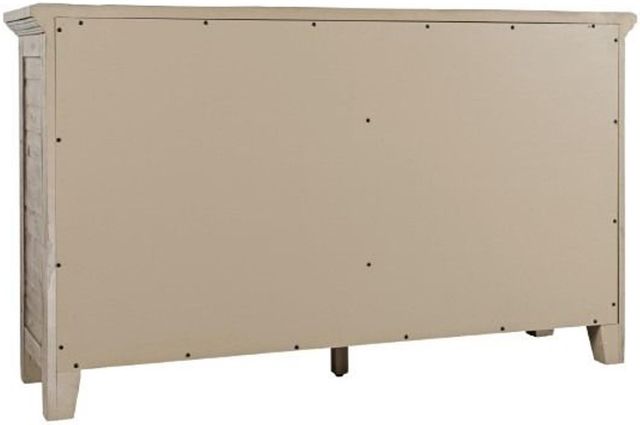 Jofran Inc. Rustic Shores Watch Hill Weathered Gray 4-Door Low Accent Cabinet-3