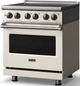 Viking® 5 Series 30" Pure White Pro Style Electric Range with Polished Chrome Trim-2