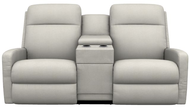 La-Z-Boy® Finley Parchment Power Wall Reclining Loveseat with Console and Headrest-1