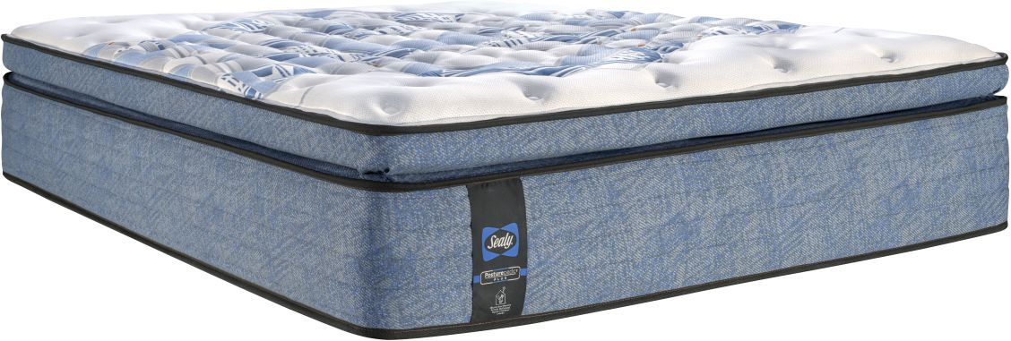 Sealy Posturepedic Plus Jacob 15.5 Wrapped Coil Medium Euro Pillow Top Queen Mattress Colemans BrandSource Home Furnishings
