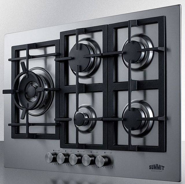 Summit® 30" Stainless Steel Natural Gas Cooktop-1