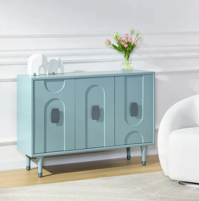 Stylecraft Robin Egg Blue Accent Cabinet-1