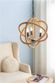 A & B Home Brown Cade Three-Light Roped Chandelier-2