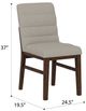 Emerald Home Ronan Brown/Gray Dining Side Chair with Stretcher-2
