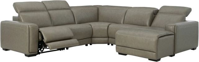Signature Design by Ashley® Correze 5-Piece Gray Power Reclining Right-Arm Facing Sectional and Chaise-0