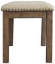 Signature Design by Ashley® Moriville Beige Upholstered Bench-3