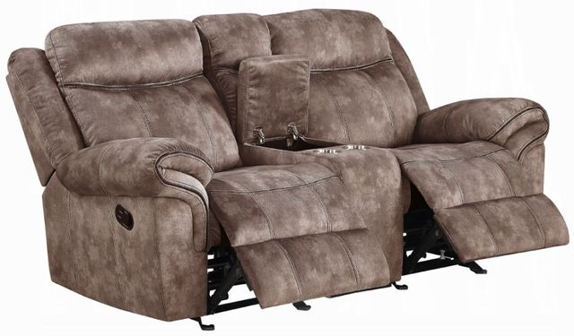 ACME Furniture Zubaida Two Tone Chocolate Manual Reclining Loveseat-3