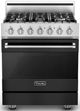 Viking® 3 Series 30" Cast Black Pro Style Dual Fuel Range-0