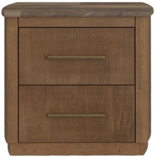 International Furniture Direct Mezquite Brown Nightstand-3