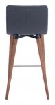 Zuo® Jericho Gray Set of 2 Bar Chair-2