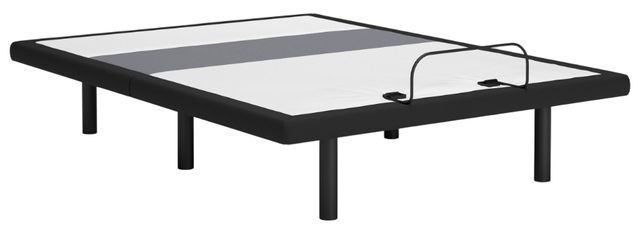 Sierra Sleep® By Ashley® Best Base Charcoal Gray Full Adjustable Base with Lumbar and Audio-1