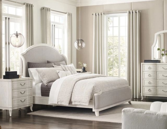 American Drew® Harmony Carlyn Eggshell King Upholstered Panel Bed-1