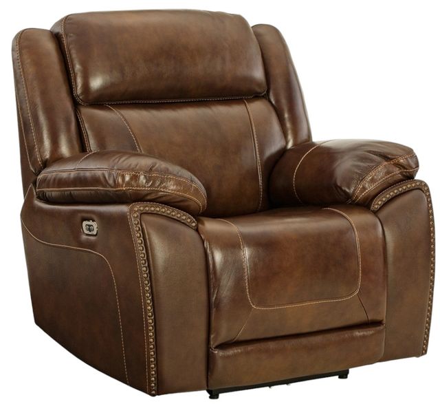 Signature Design by Ashley® Trambley Walnut Power Recliner-0