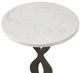 Uttermost® Ila Dark Bronze/White Round Drink Table-3