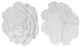 A & B Home 2-Piece White Rose Hanging Wall Accent Set-1