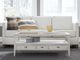 Null Furniture Outer Banks Glass Top Large Rectangular Cocktail Table with Sand Dune Base-2