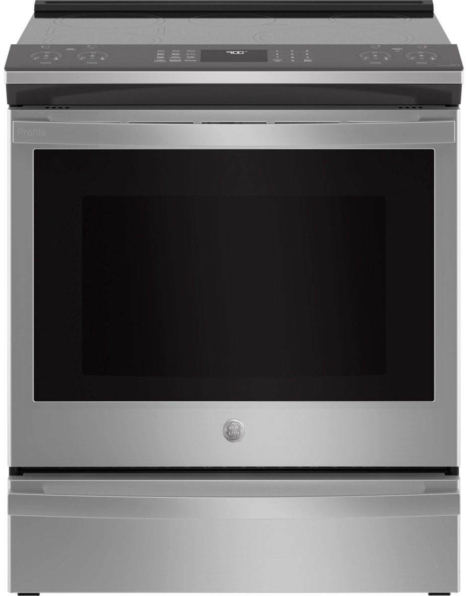 GE Profile™ 30" Fingerprint Resistant Stainless Steel Slide In Induction Range