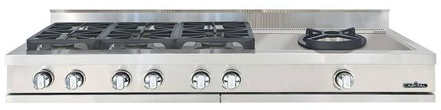 Capital Cooking™ Capital Chef 60" Stainless Steel Sealed Burner Gas Rangetop with Sealed Power Wok-0