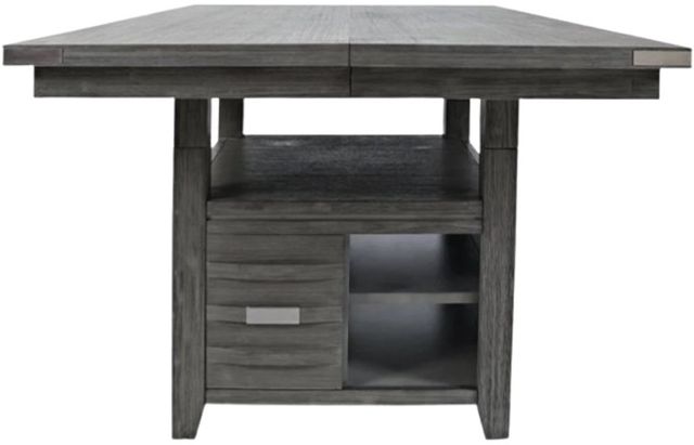 Jofran Inc. Altamonte Brushed Gray High-Low Square Counter Dining Table-2