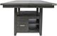 Jofran Inc. Altamonte Brushed Gray High-Low Square Counter Dining Table-2