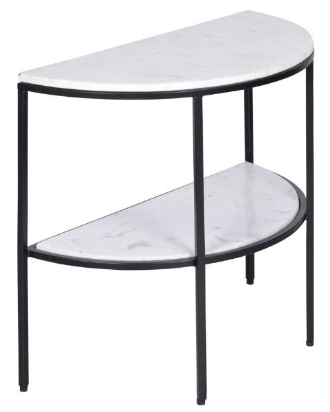 Moe's Home Collection Lazlo White Side Table -0