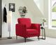 Elements International Rae Red Velvet Accent Chair-1