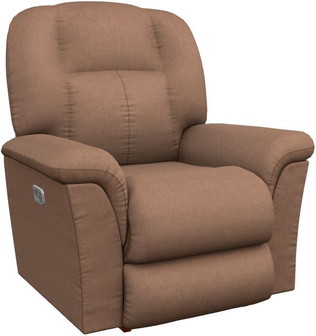 La-Z-Boy® Jasper Chestnut Power Rocking Recliner with Headrest and Lumbar-0