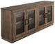 International Furniture Direct Samara Brown 4-Door Console-0