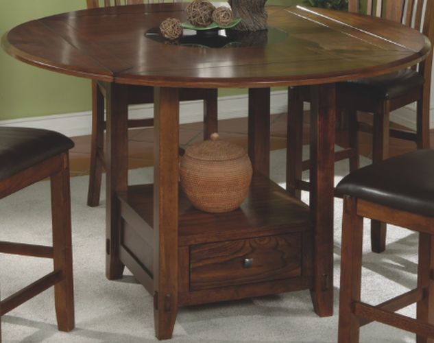 Winners Only® Zahara Brown Round Dining Table-0