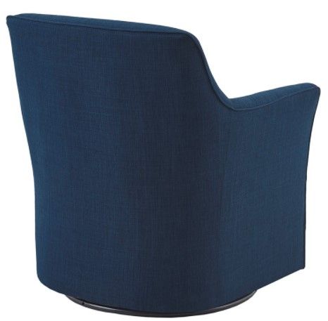 Olliix by Madison Park Augustine Navy Swivel Glider Chair-2
