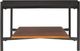 Riverside Furniture Lennox Black Cocktail Table with Rosewood Base-3
