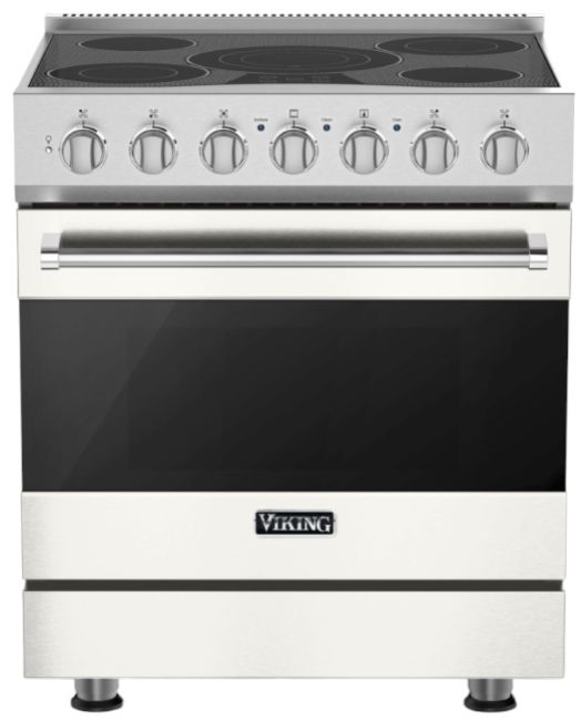 Viking® 3 Series 30" Pure White Pro Style Electric Range