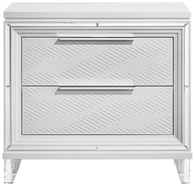 Coaster® Marmore White Nightstand-1